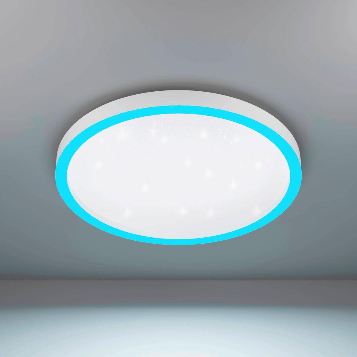 Deckenleuchte 900409* Montemorelos-Z - Weiss, Design, Kunststoff/Metall (57/7cm) - Eglo