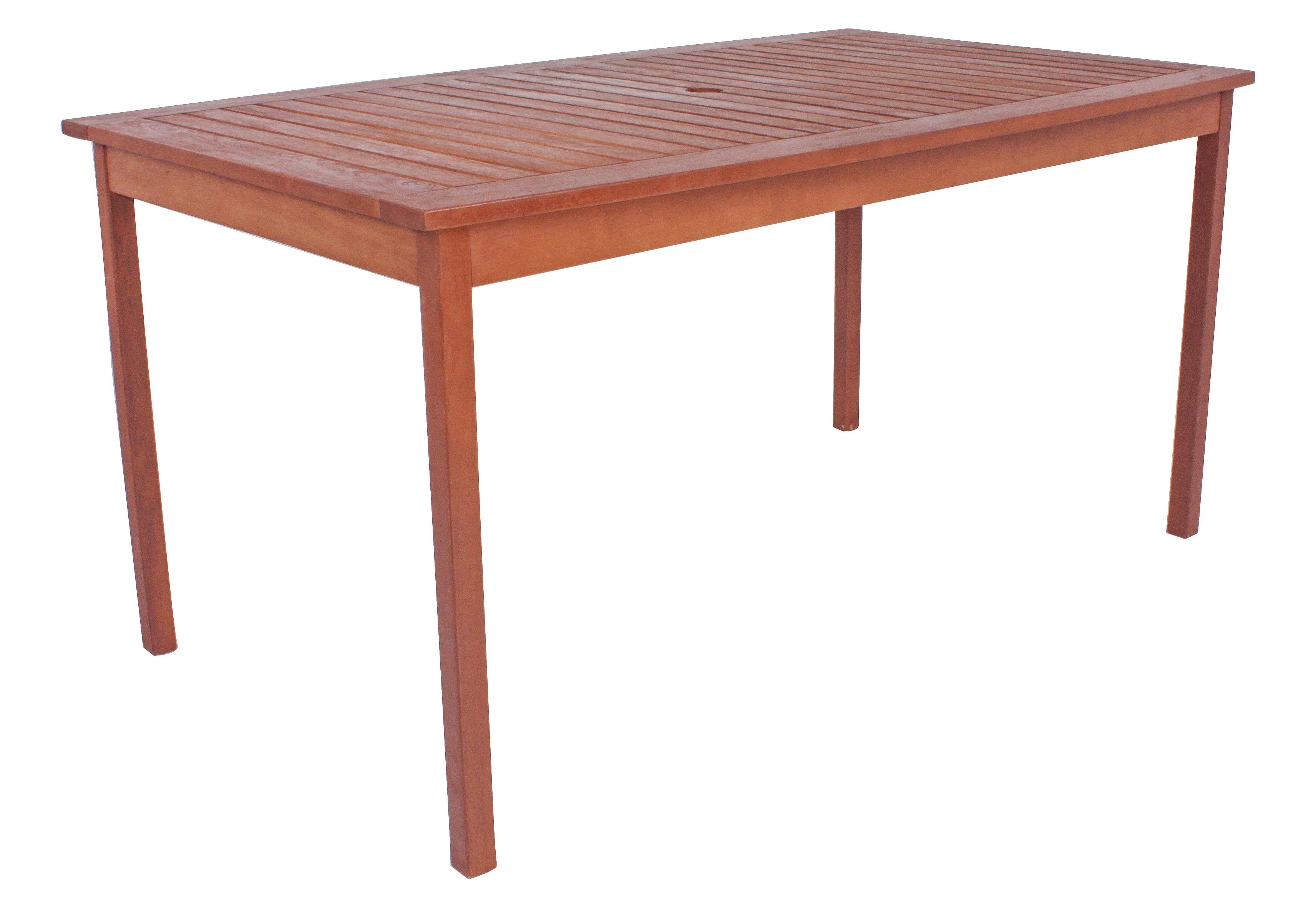 Gartentisch Madison Holz ca. 150x90 cm - Naturfarben, Basics, Holz (150/90/73cm) - Gardenson