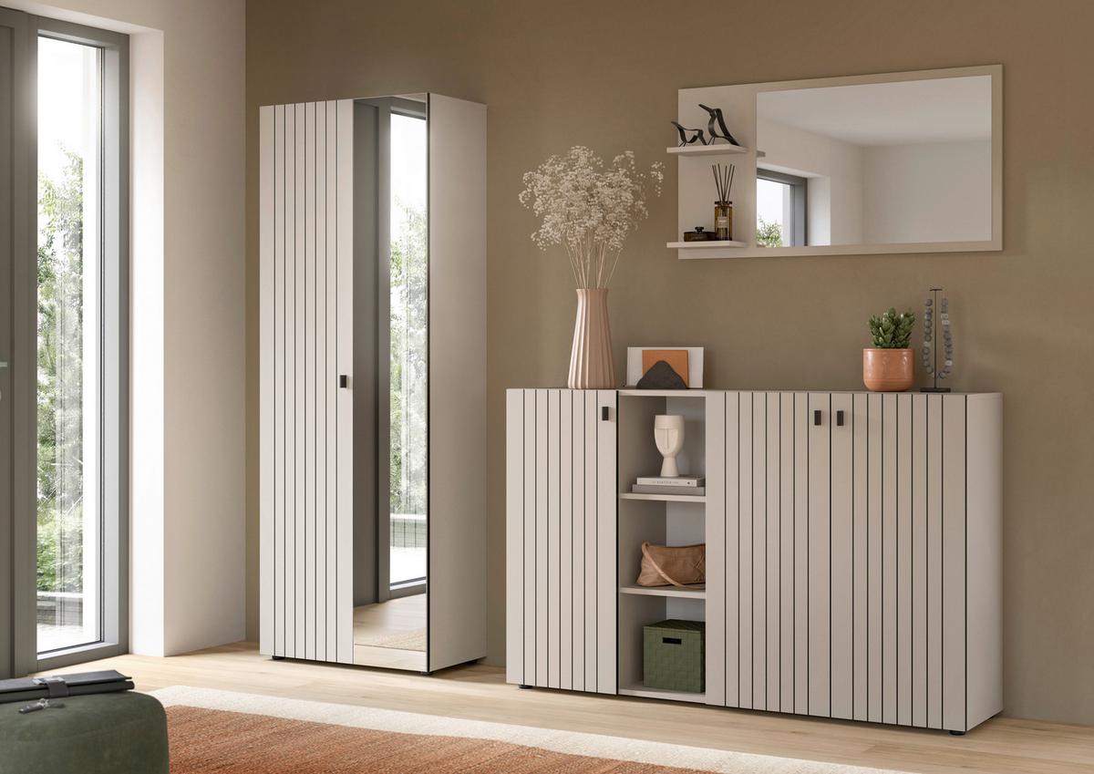 Predsoba Station, Kašmir, 3-Delna - kašmir, Design, leseni material (235/192/37cm) - MID.YOU