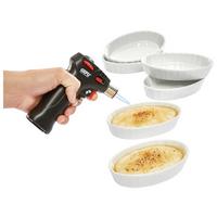 ZESTAW DO CREME BRULEE 00040/A - czarny/biały, Basics, metal/ceramika - Gefu