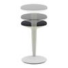 KONTORSPALL SPIN - vit/svart, Modern, metall/textil (36,5/55.5-73.5/39cm) - Mömax