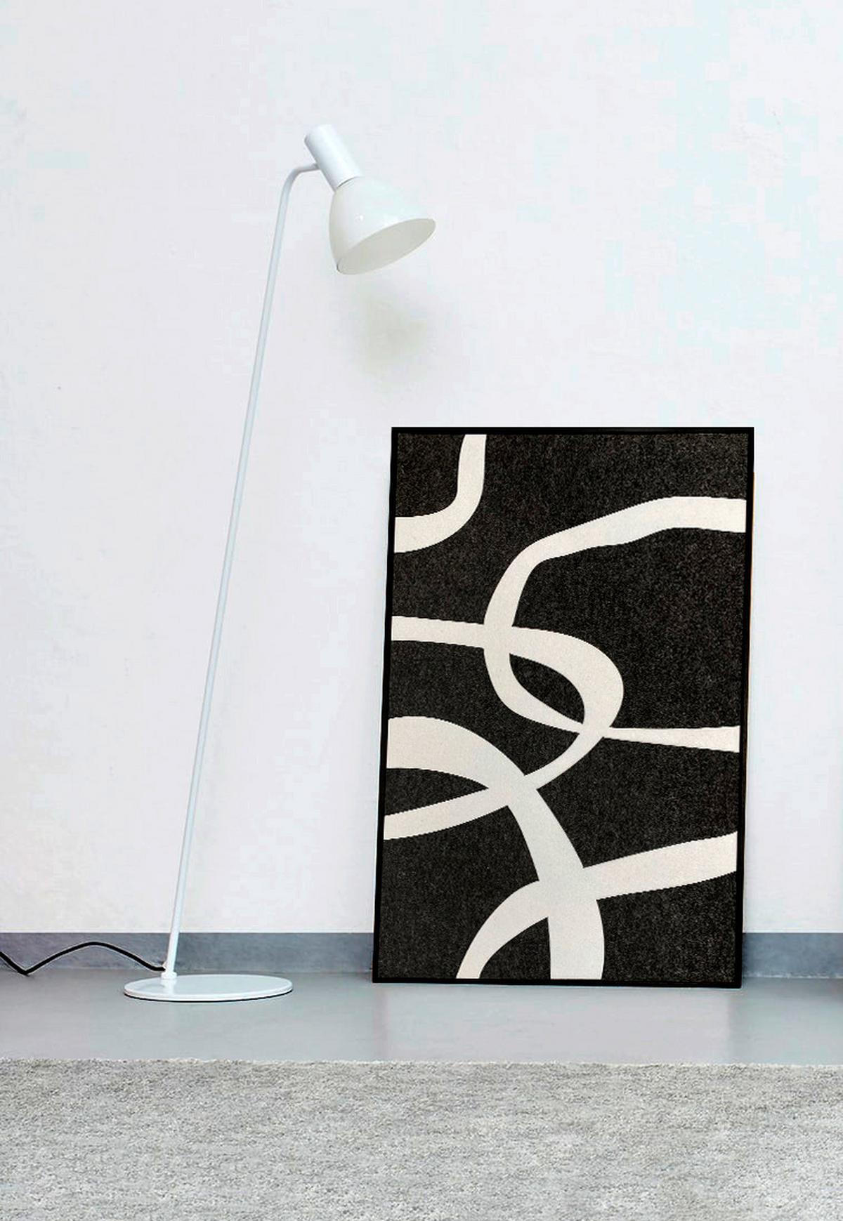 BILD FELTRO-1-A-80X120-AKVELT-BAKZW - Weiss/Anthrazit, Basics, Holz/Kunststoff (80/120/10cm)