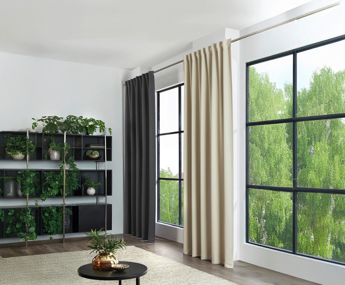 ZASŁONA ZACIEMNIAJĄCA BLACKY - beżowy, Basics, tkanina (140/300cm) - Esposa