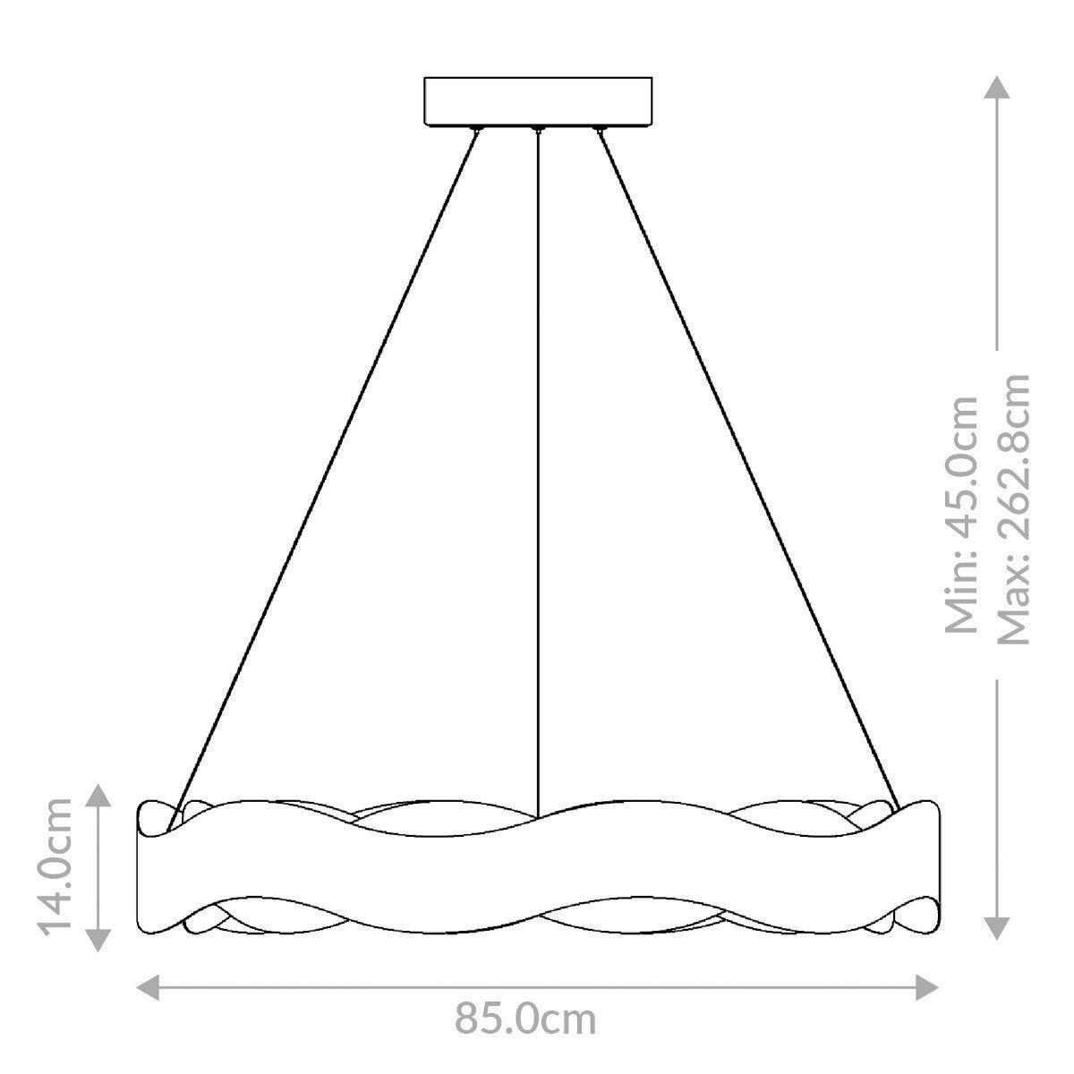 Csillár Qn-Vaughan-P-L-Brz-Gd - többszínű, Design, fém (85/45cm) - Elstead Lighting