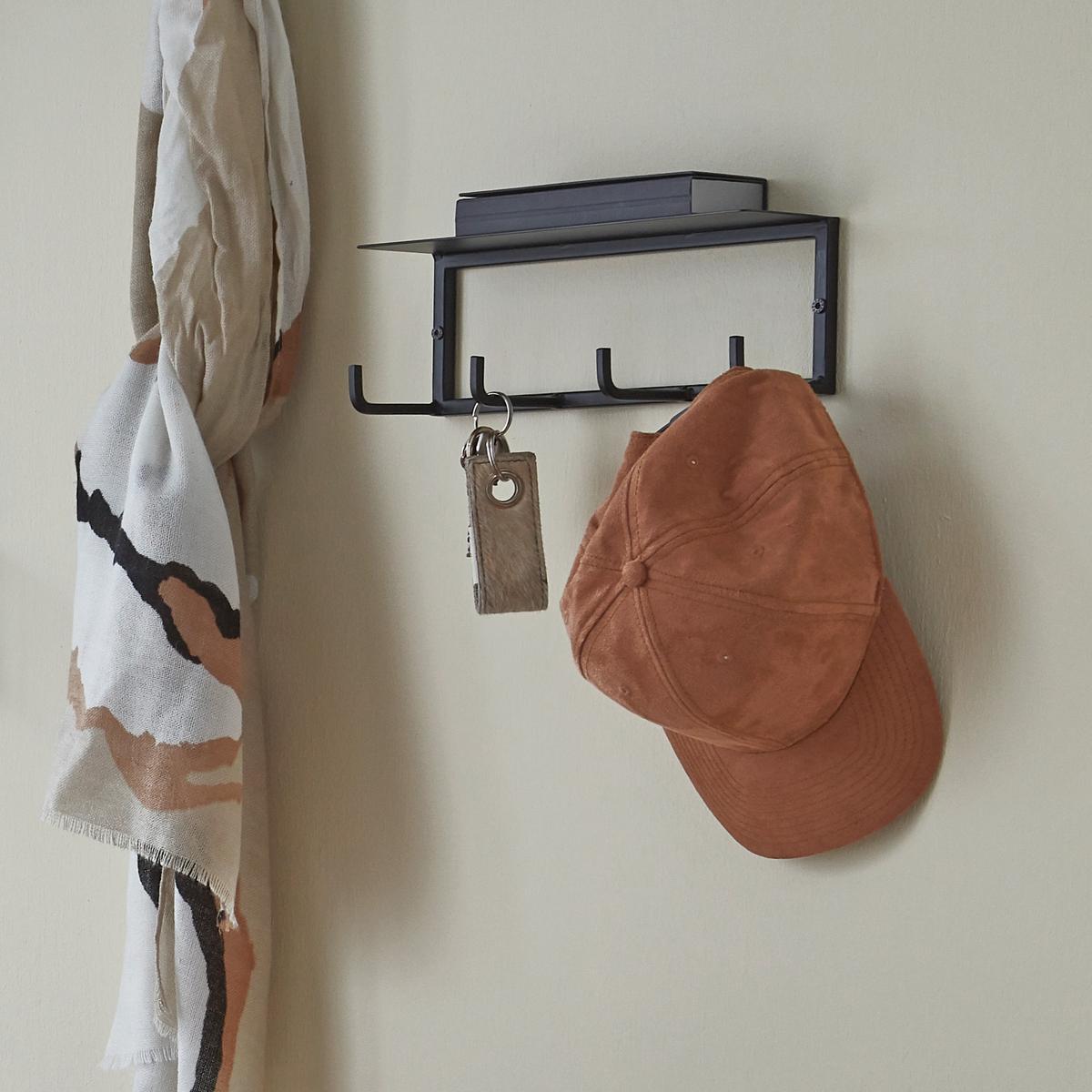 Wandgarderobe Sidney in Schwarz - Schwarz, MODERN, Metall (30/10/8cm) - Mömax