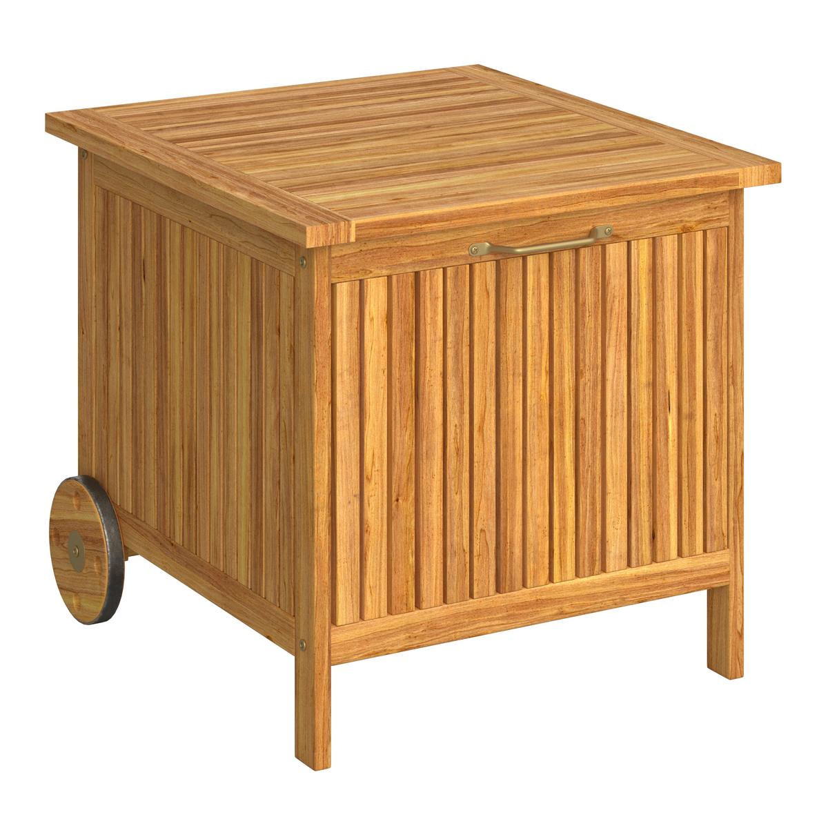 Zaboj Za Blazine Franca - barva tikovine, Moderno, les (55/53/60cm) - Bessagi Garden