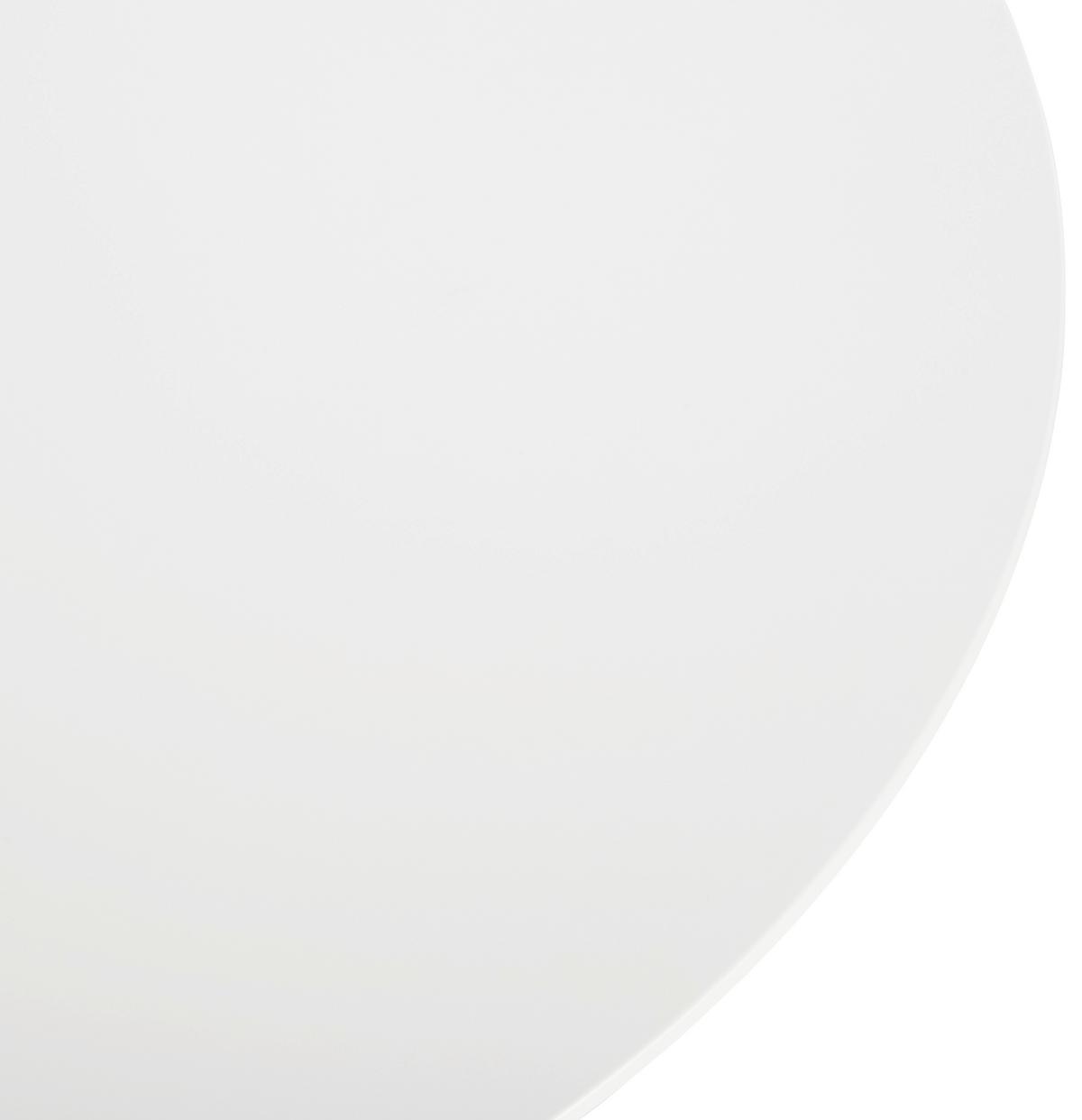 STÓŁ DO JADALNI JOHN - kolor dębowy/biały, Modern, metal/drewno (110/76cm) - Bessagi Home