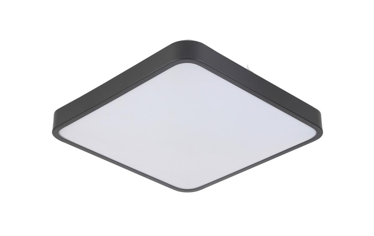 Plafonieră cu Led SHIRLEY1 - negru, Konventionell, plastic/metal (33.5/33.5cm) - Modern Living