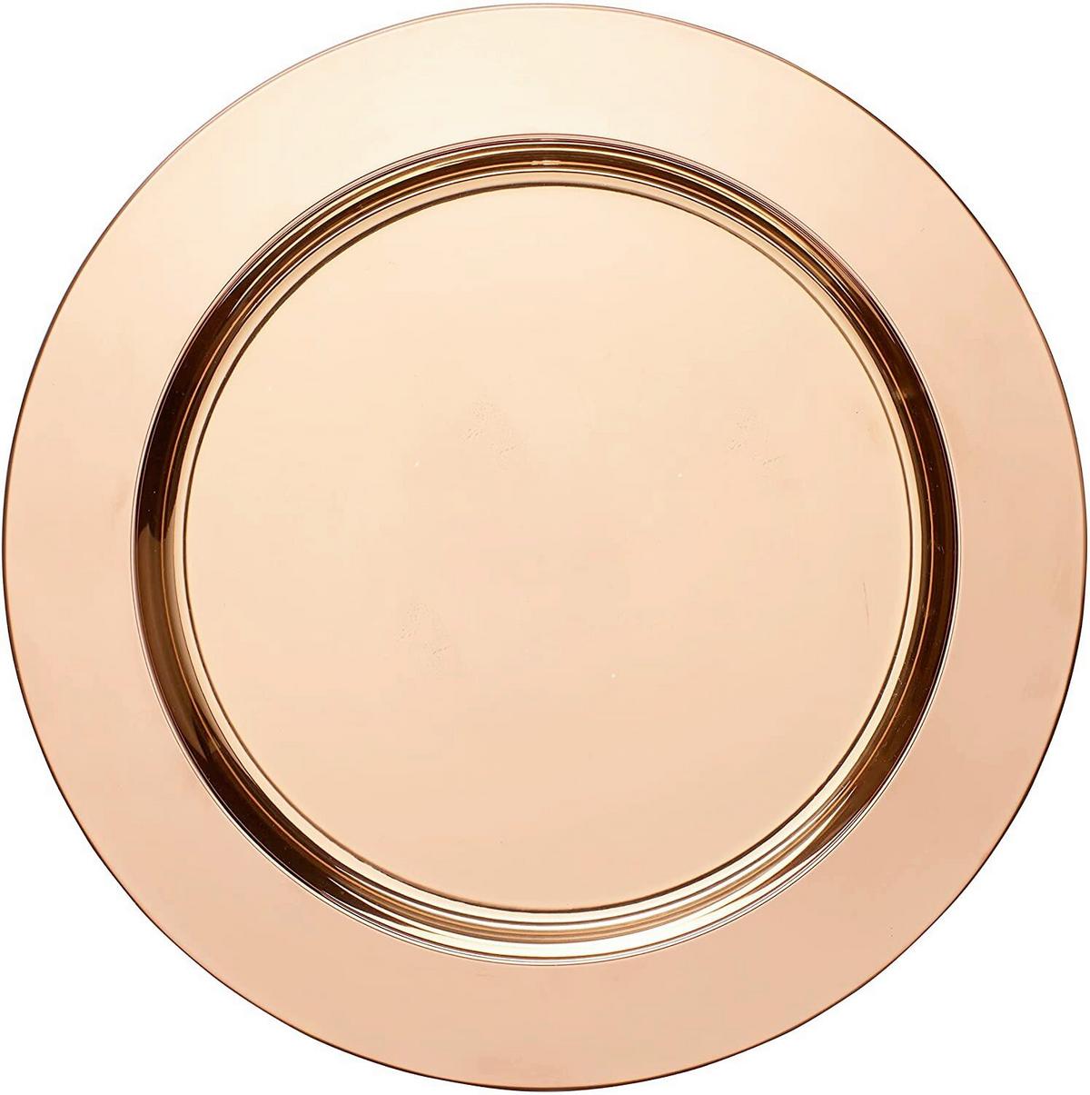 Dekorativni Krožnik Shiny, Barva Bakra - barve bakra, Basics, kovina (33,2cm) - Echtwerk