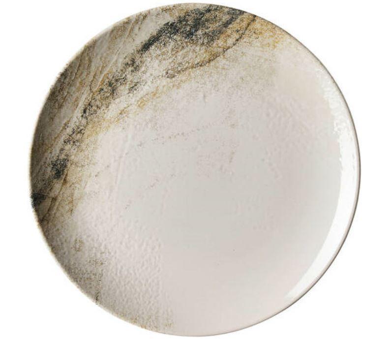 TALERZ ŚNIADANIOWY AREZZO - beżowy/biały, Basics, ceramika (20,5cm) - Ritzenhoff Breker