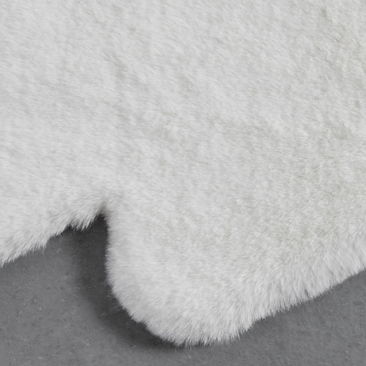 Blană sintetică Marlene - alb, textil/blană (90/60cm) - Modern Living