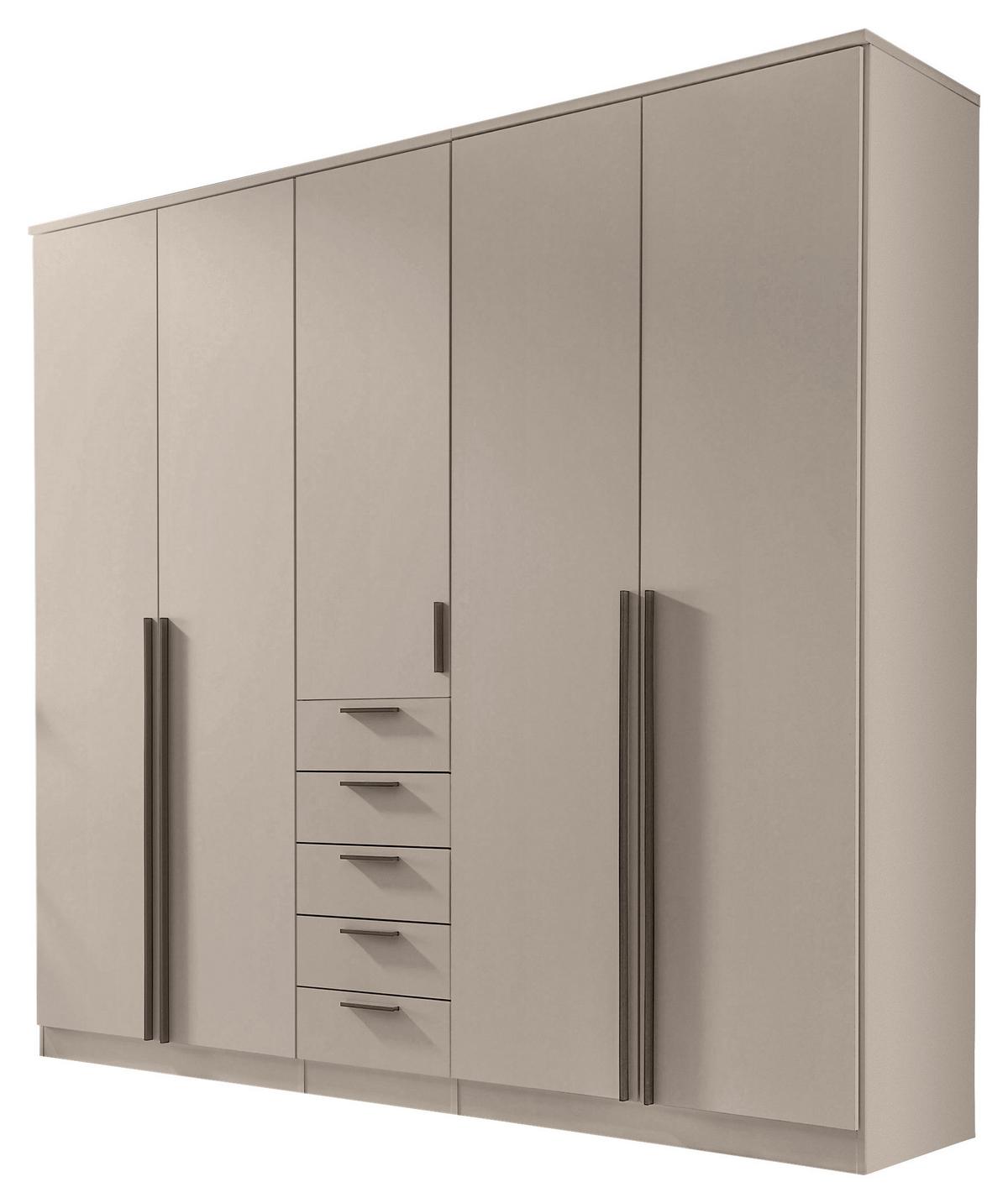 Ormar S Klasičnim Vratima Arnis - kašmir/crna, Konvencionalno, drvni materijal/plastika (225/210/52cm) - Modern Living