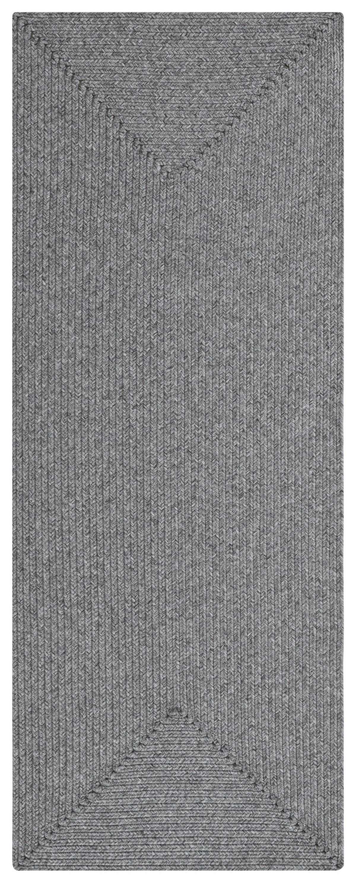 Läufer Trenzado Hellgrau ca. 80x200cm - Hellgrau, Basics, Kunststoff (80/200cm)