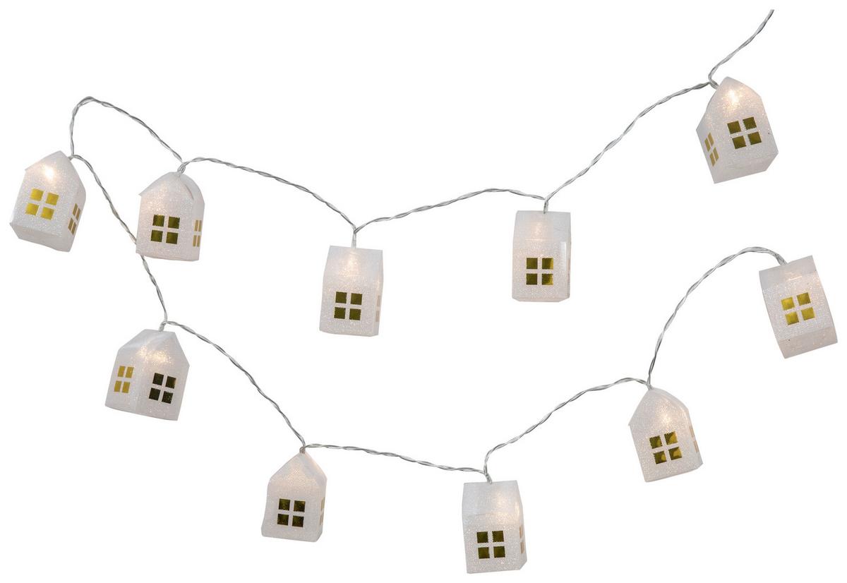 LED-Dekoleuchte Häuschen Weiß max. 0,6 Watt - (165cm) - Mömax