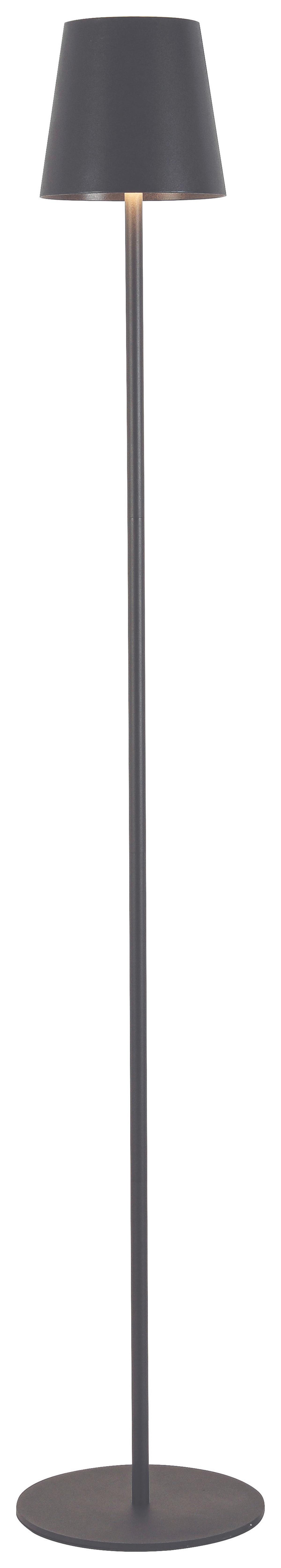 LED Állólámpa Ausi - antracit, Modern, műanyag/fém (22/130cm) - Modern Living