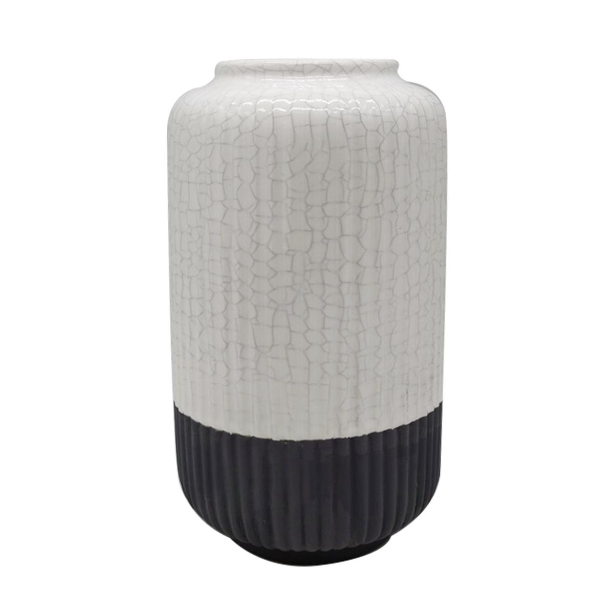 Vaza Rezzo - siva/bela, Moderno, keramika (10,8/20cm) - Bessagi Home