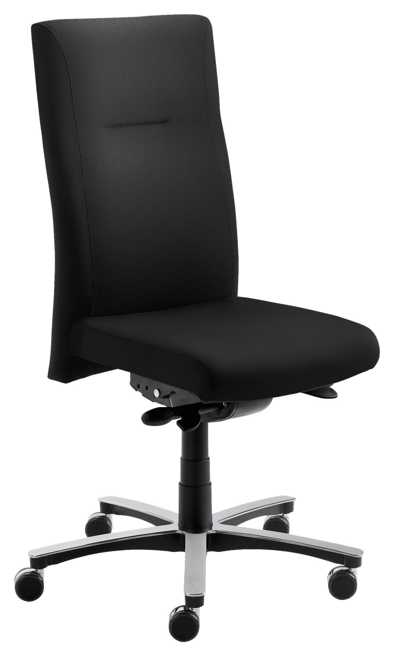 Drehstuhl My New Vision Schwarz - Schwarz/Alufarben, MODERN, Holz/Kunststoff (65/108-119/62cm) - MID.YOU