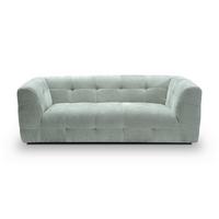 3-Sitzer-Sofa Tenso Mintblau - Schwarz/Minttürkis, Basics, Holz/Kunststoff (217/72/96cm) - MID.YOU