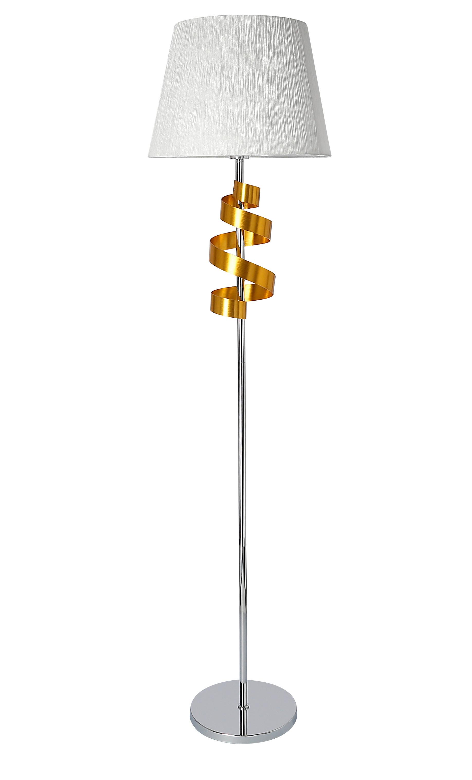 Podna Svjetiljka Denis - boje kroma/zlatne boje, Konvencionalno, metal/plastika (41/41/168cm)