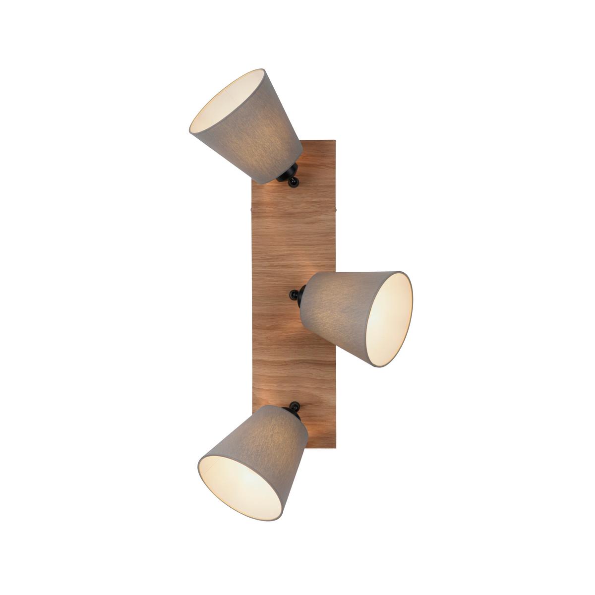Deckenleuchte Gerda max. 40 Watt - Natur, Holzwerkstoff/Metall (77/28/26cm)