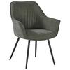 STOL MED ARMSTÖD NOVA - grön/svart, Modern, metall/textil (64/85/62cm) - Mömax