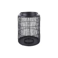 Lámpás Twine - fekete/átlátszó, Modern, Üveg/fém (17/24,5cm) - Modern Living