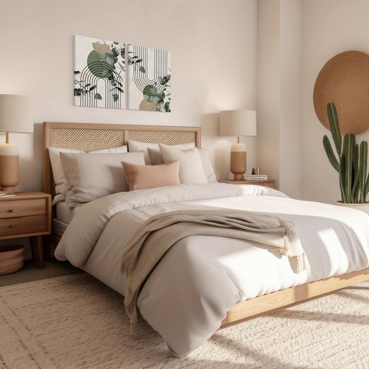 Bilderset CA Multicolor - Multicolor, Basics, Holz/Textil (2x32/42cm)