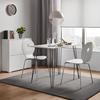SKRIVBORD MARC - vit/svart, Modern, metall/trä (98/60/75cm) - Bessagi Home