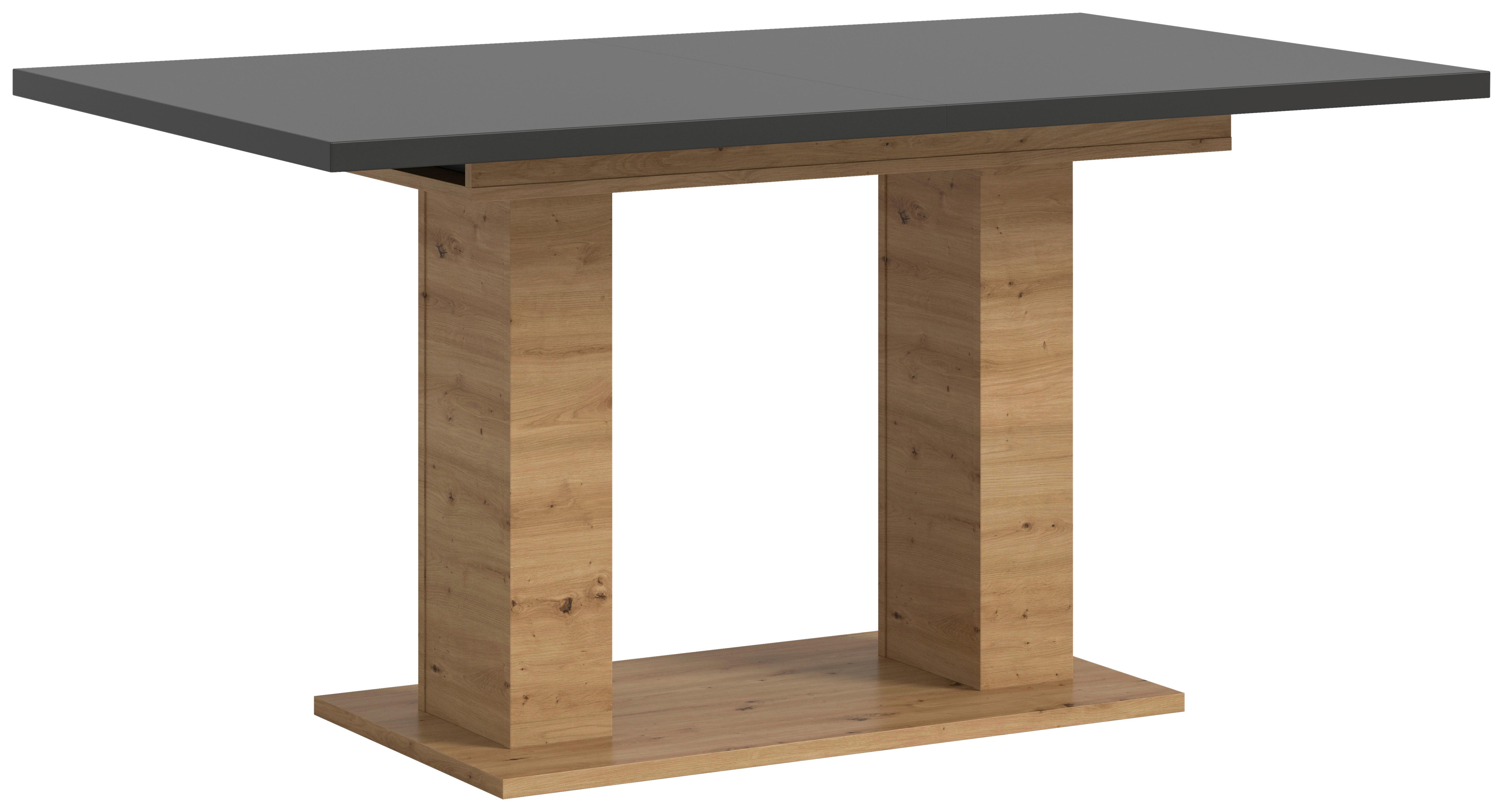 Ausziehtisch Marlon ca. 150-190 cm Eiche/Grau - Eiche Artisan/Grau, KONVENTIONELL, Holzwerkstoff (150-190/90/76cm)