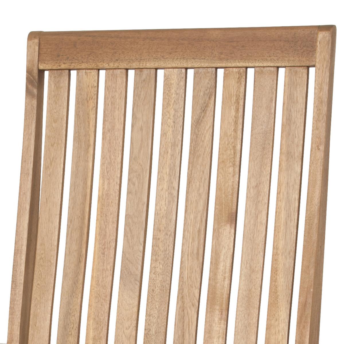 Gartensessel klappbar Paleros Echtholz Akazie - Akaziefarben, KONVENTIONELL, Holz (60/113/70cm) - Siena Garden