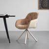 STOL MED ARMSTÖD EILEEN - beige/brun, Modern, metall/textil (62/85/62cm) - Mömax