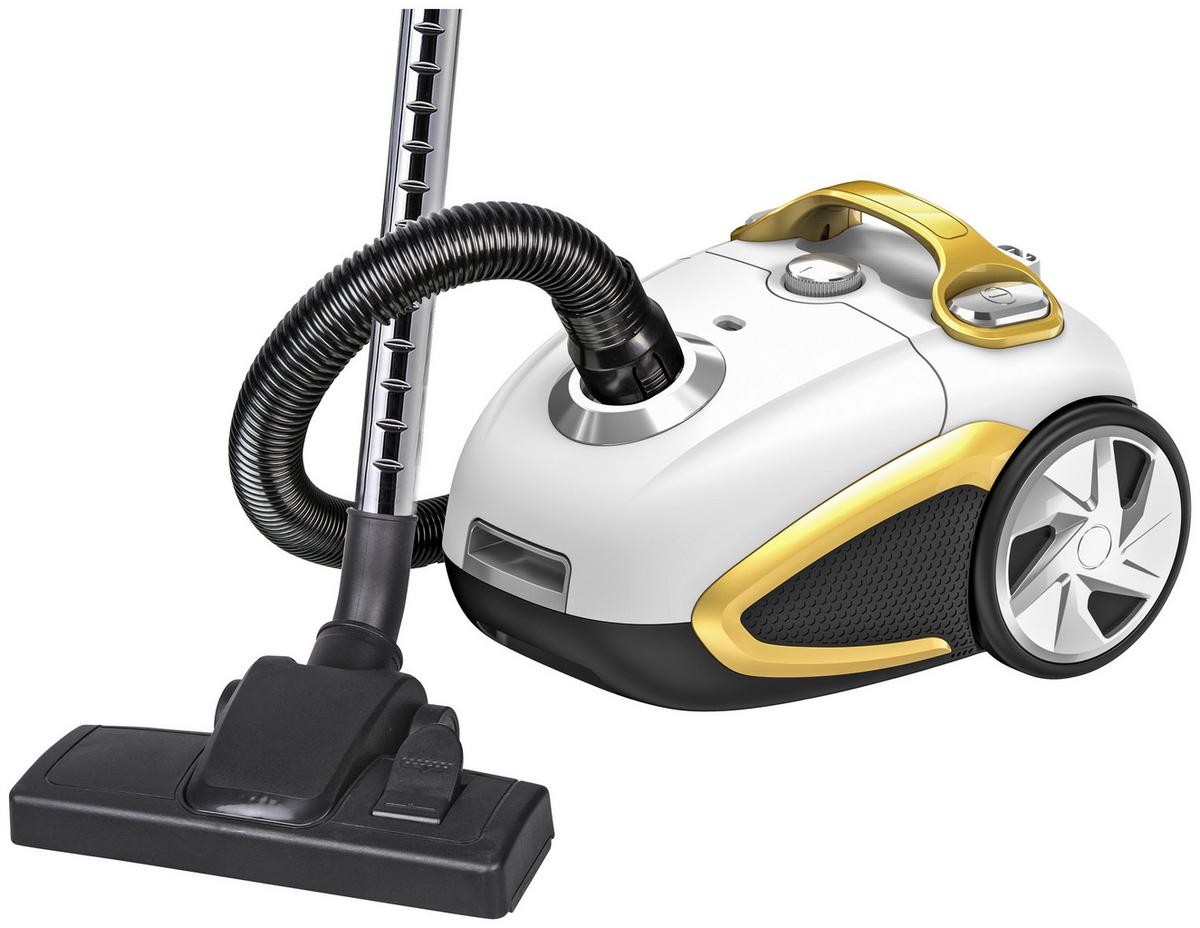 Porszívó Turmo - fekete/aranyszínű, Basics, műanyag/fém (36/27,5/23,5cm) - Insido