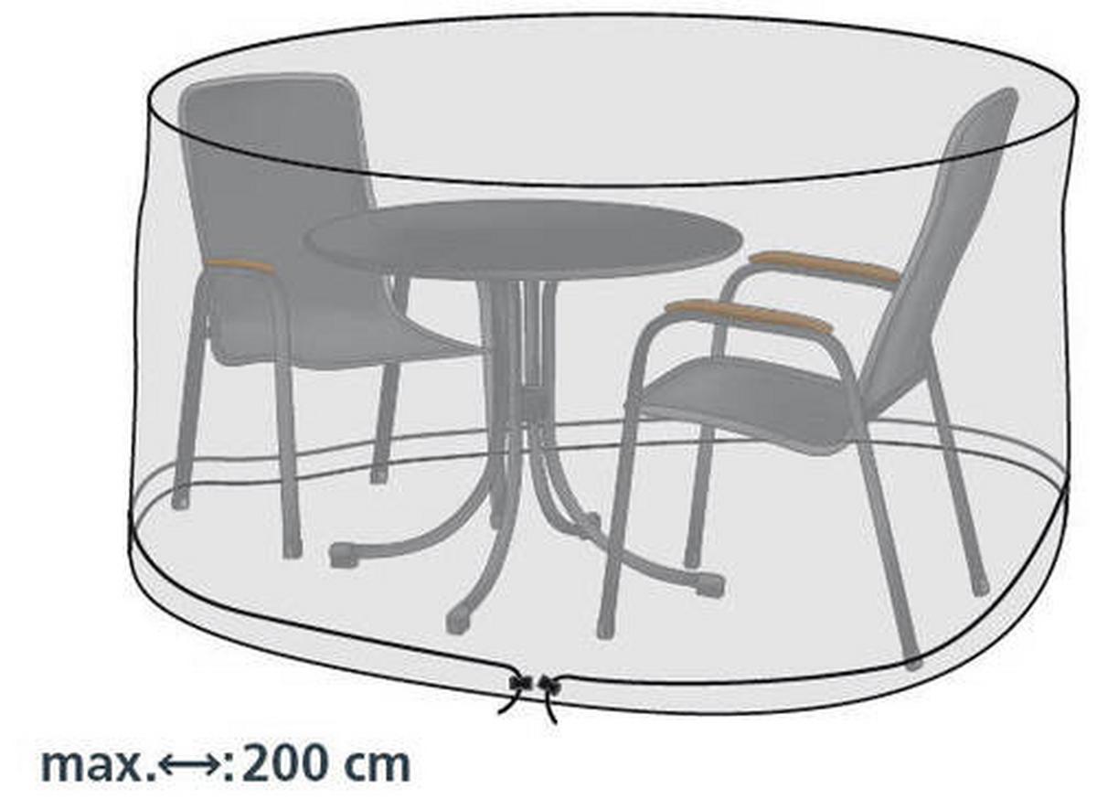 Schutzhülle Abdeckhülle für Sitzgruppe Transparent - Transparent, Basics, Kunststoff (200/95cm) - Mömax