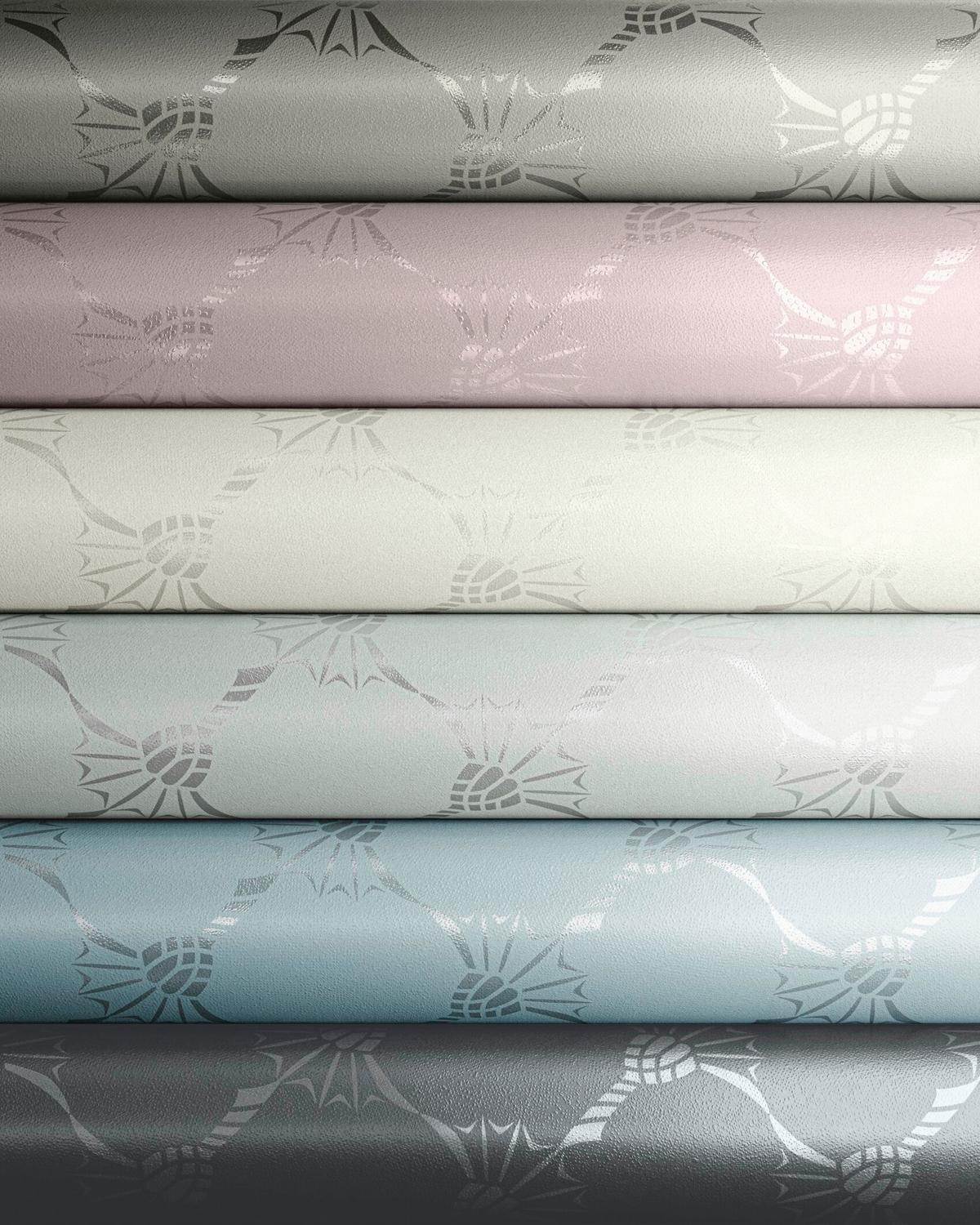 TAPETA WŁÓKNINOWA JOOP! CORNFLOWER - ciemnoszary, Design, tkanina (53/1005cm) - Joop!