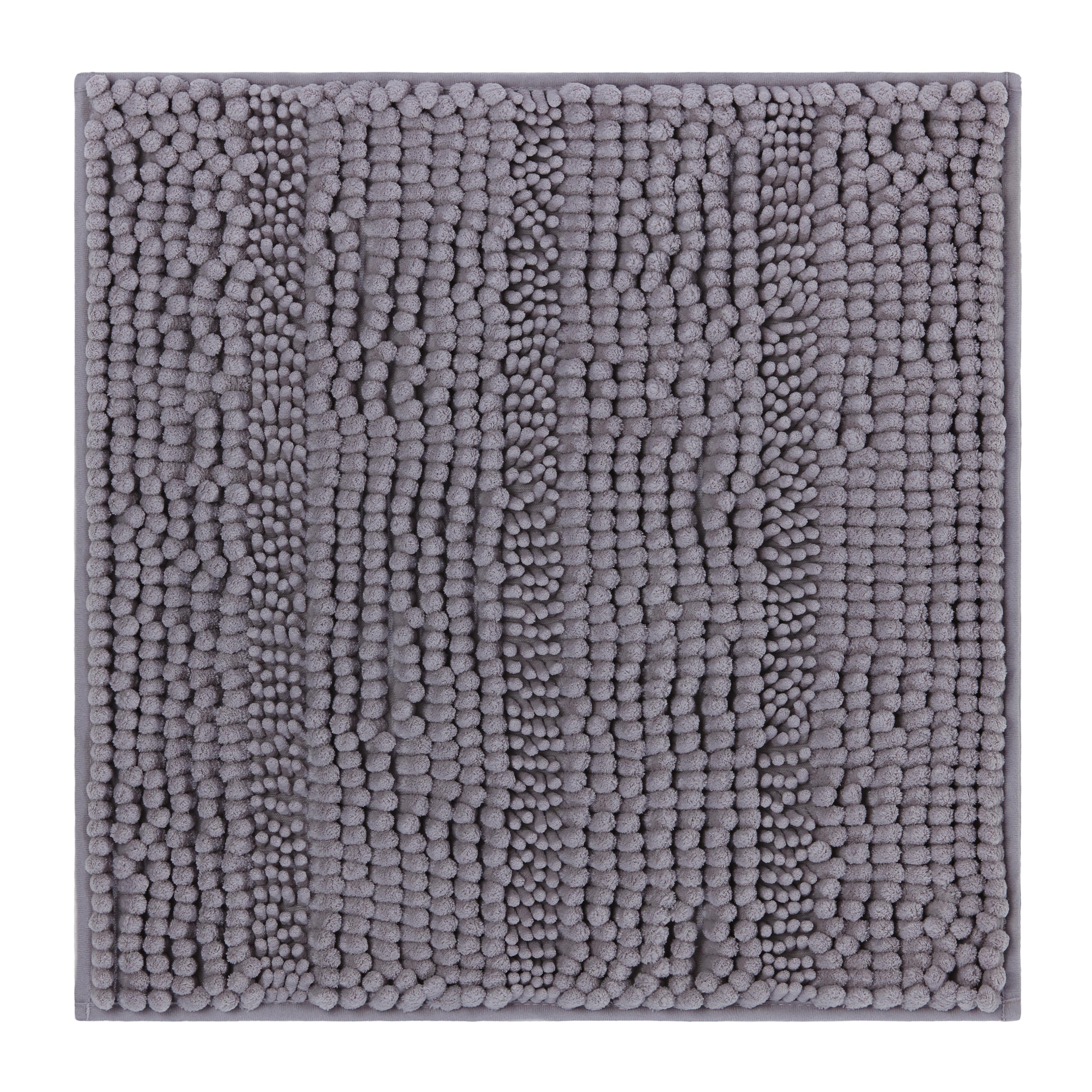 Badematte Uwe Grau 50x50cm - Grau, Textil (50/50cm) - Based