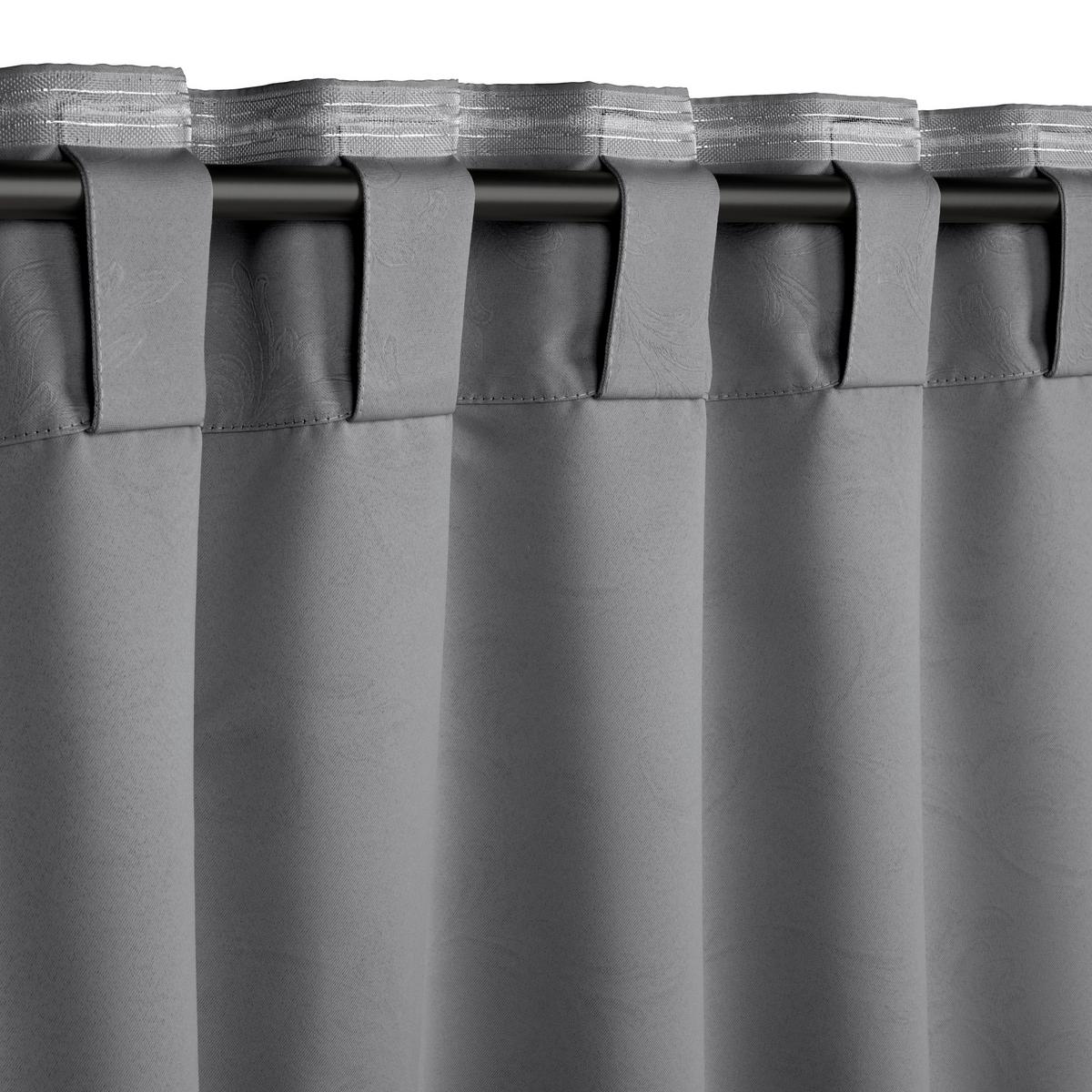 Zavjesa Za Zamračivanje Alva - antracit, Moderno, tekstil (140/245cm) - Premium Living
