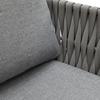 LOUNGEGARNITUR MILA - Dunkelgrau, MODERN, Textil/Metall (236/69/70cm) - Bessagi Garden