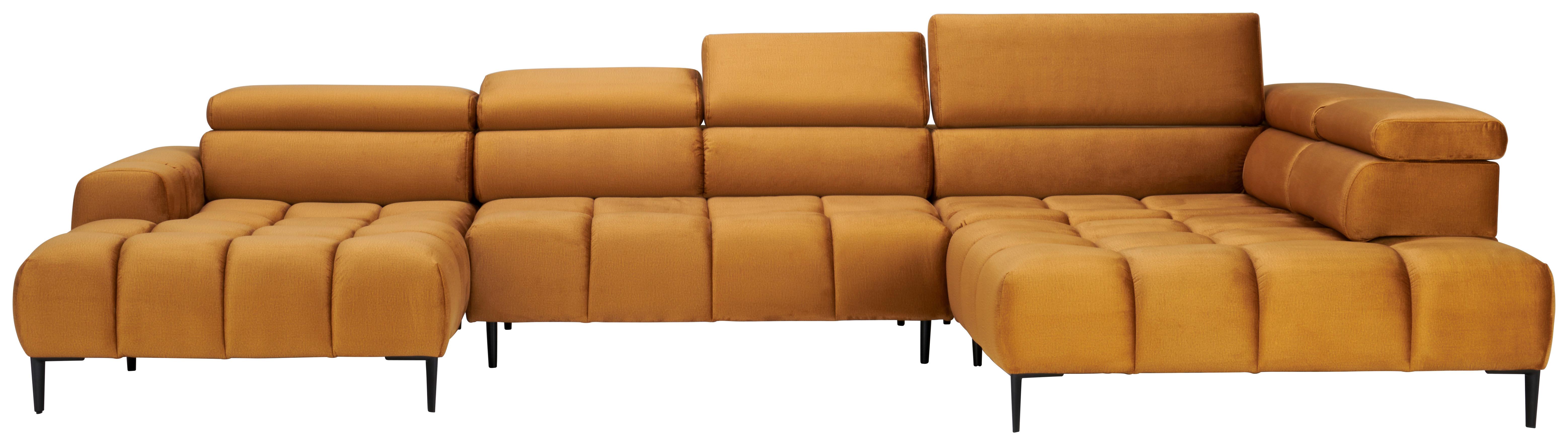 Coltar IMPERIA -EXKLUSIV- - galben curry, Design, textil (177/385/216cm) - Modern Living