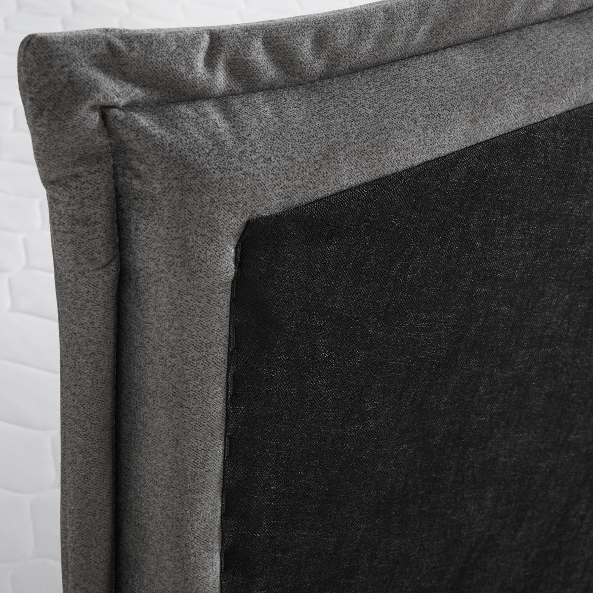 Boxspring-ágy Leonora - szürke, Modern, textil/fa (200/200cm) - Bessagi Home