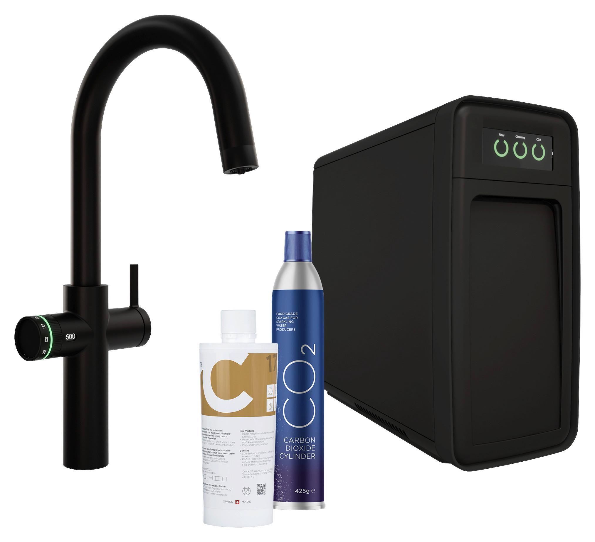Küchenarmatur 30103110204 Schwarz - Schwarz, Basics, Kunststoff/Metall (20/43,9/51,6cm)