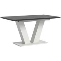 Ausziehtisch Marlon Grau ca. 150-190x90x76 cm - Weiß/Grau, Trend, Holzwerkstoff (150-190/90/76cm)