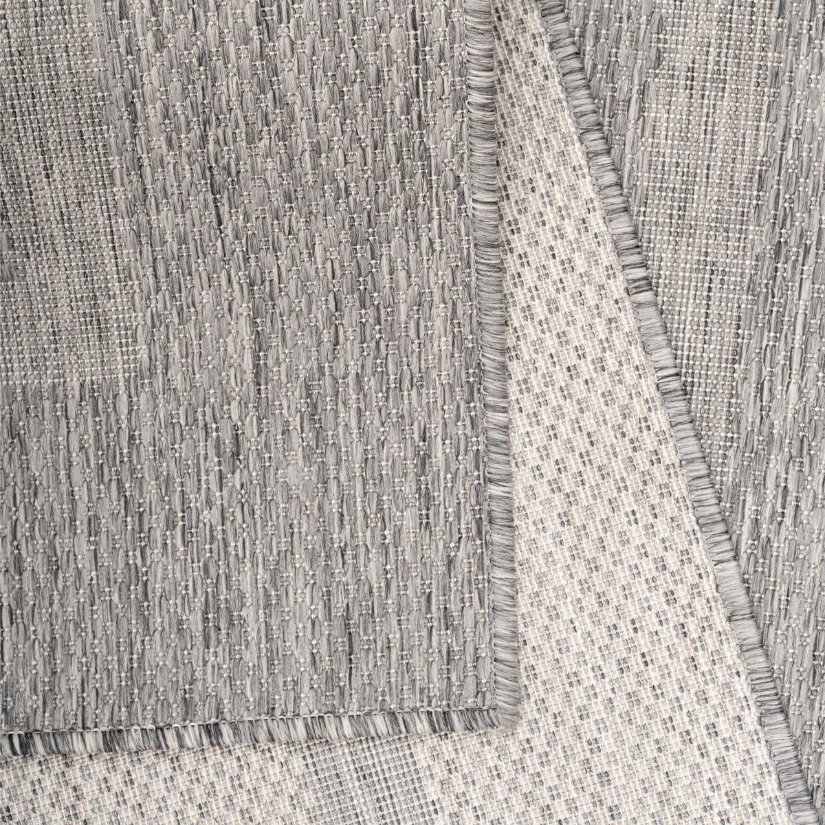 TEPPICH Outdoor ALSTER in Grau, einfarbig, 240 x 340 cm - Grau, Textil (340/240cm) - KADIMA DESIGN