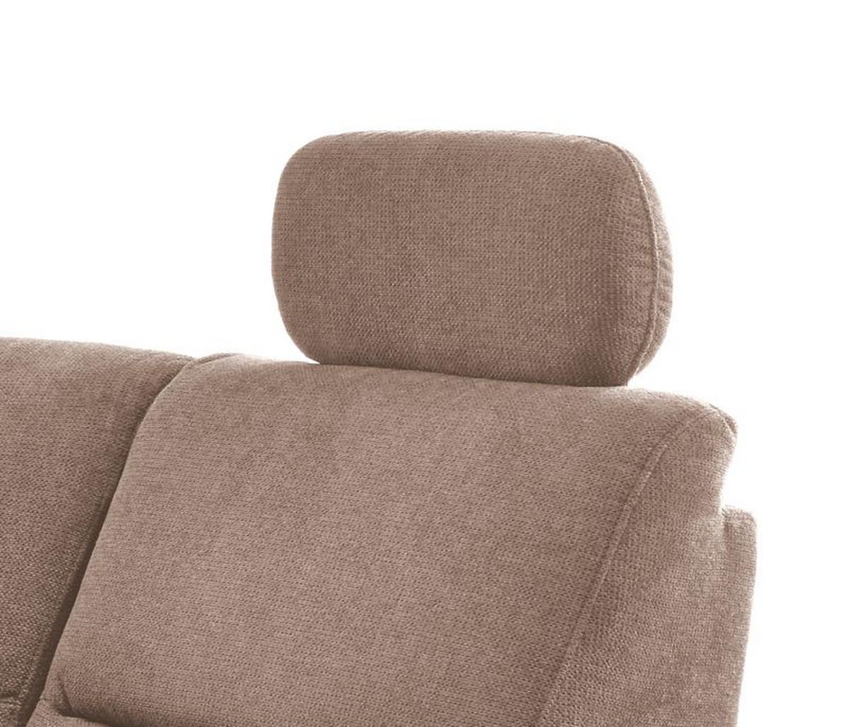 Ecksofa Parole Hellbraun Struktur - Hellbraun/Wildeiche, KONVENTIONELL, Holz/Textil (238/241cm) - Livetastic