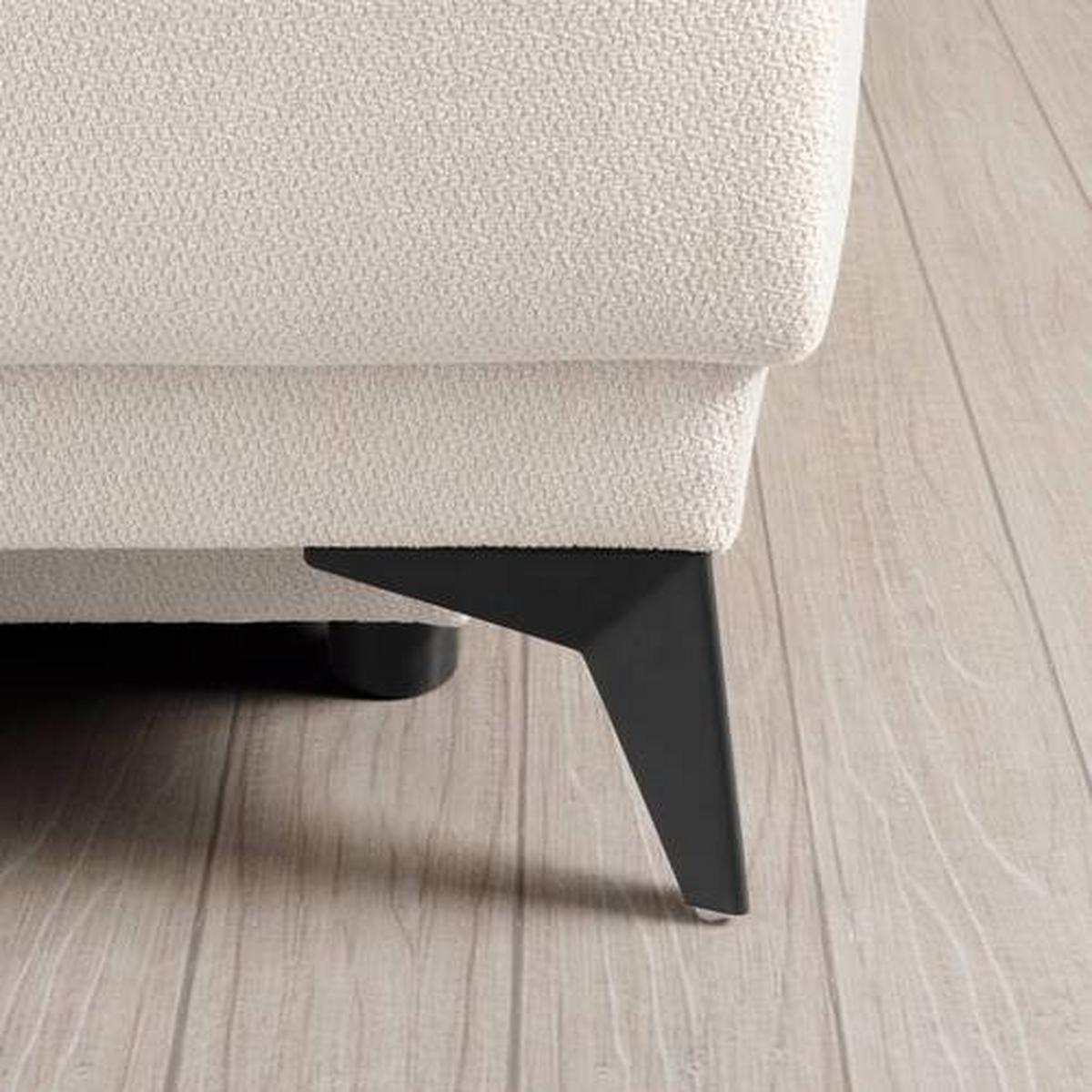 Schlafsofa in Weiß - Schwarz/Weiß, MODERN, Textil (195/77/100cm) - Mömax