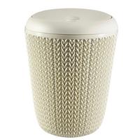 Cos gunoi cosmetice Knit - alb, plastic (6l) - Curver