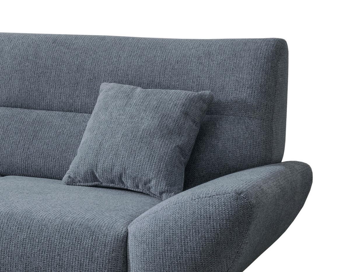 Wohnlandschaft Drago Hellblau Chenille - Wildeiche/Hellblau, MODERN, Holz/Textil (166/290cm) - MID.YOU