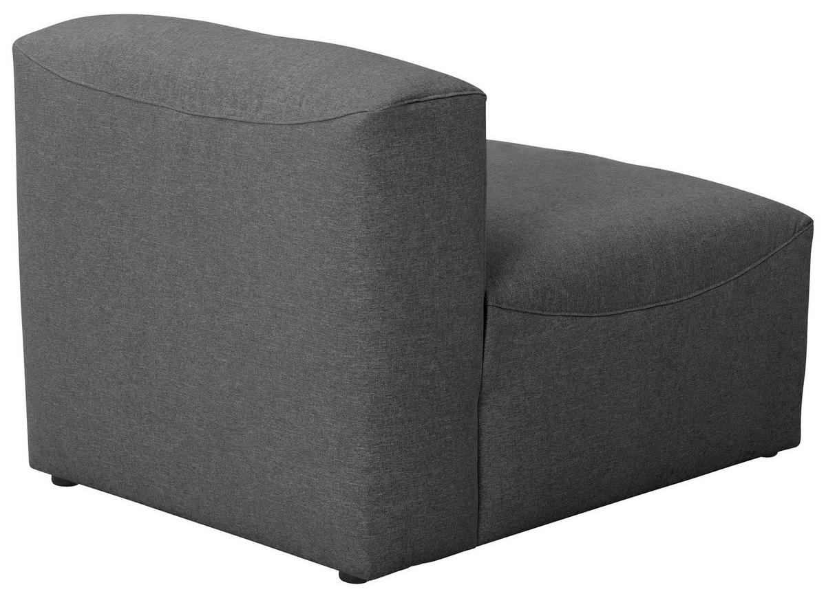 SOFAELEMENT LENA - Anthrazit/Schwarz, Design, Kunststoff/Textil (75/73/100cm) - Max Winzer