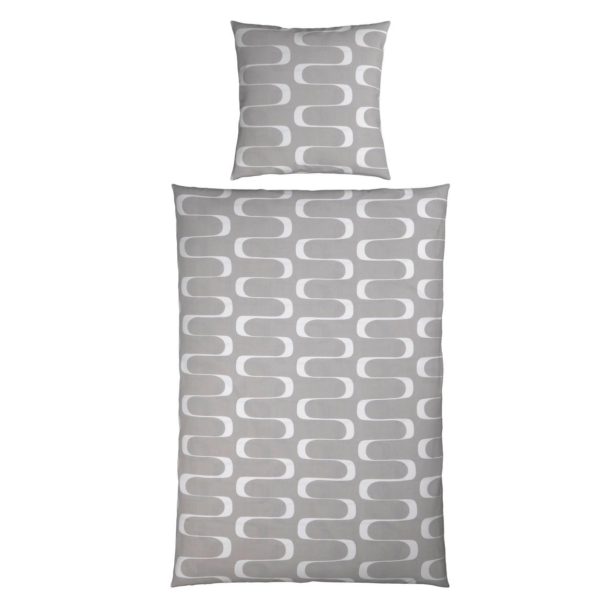 Bettwäsche Tina Wende Grau ca. 135x200cm - Grau, Textil (135/200cm) - Mömax