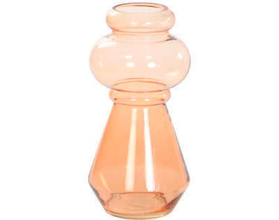 WAZON DEKORACYJNY 5805590 - koralowiec/przejrzysty, Basics, szkło (13,5/27,5cm) - Light & Living