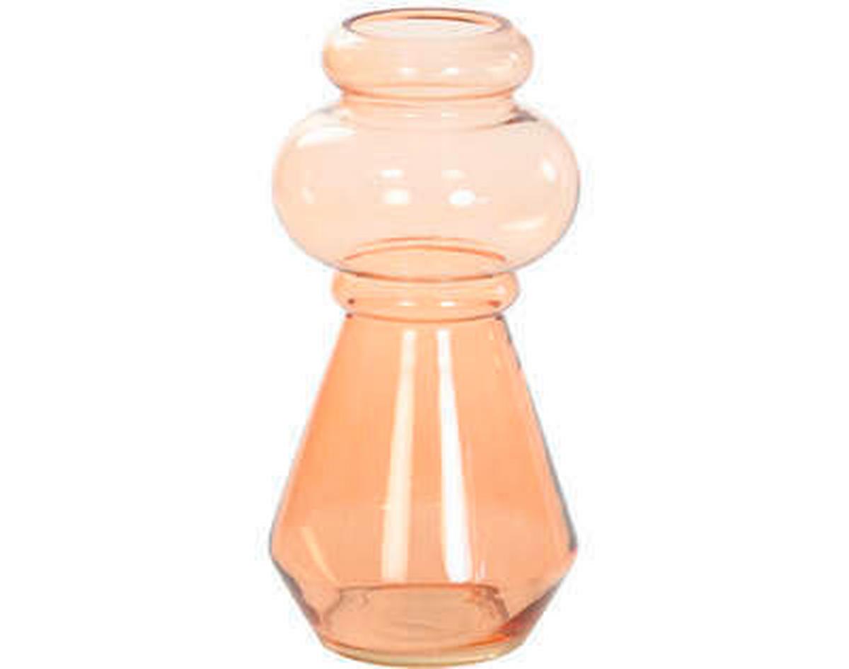 WAZON DEKORACYJNY 5805590 - koralowiec/przejrzysty, Basics, szkło (13,5/27,5cm) - Light & Living